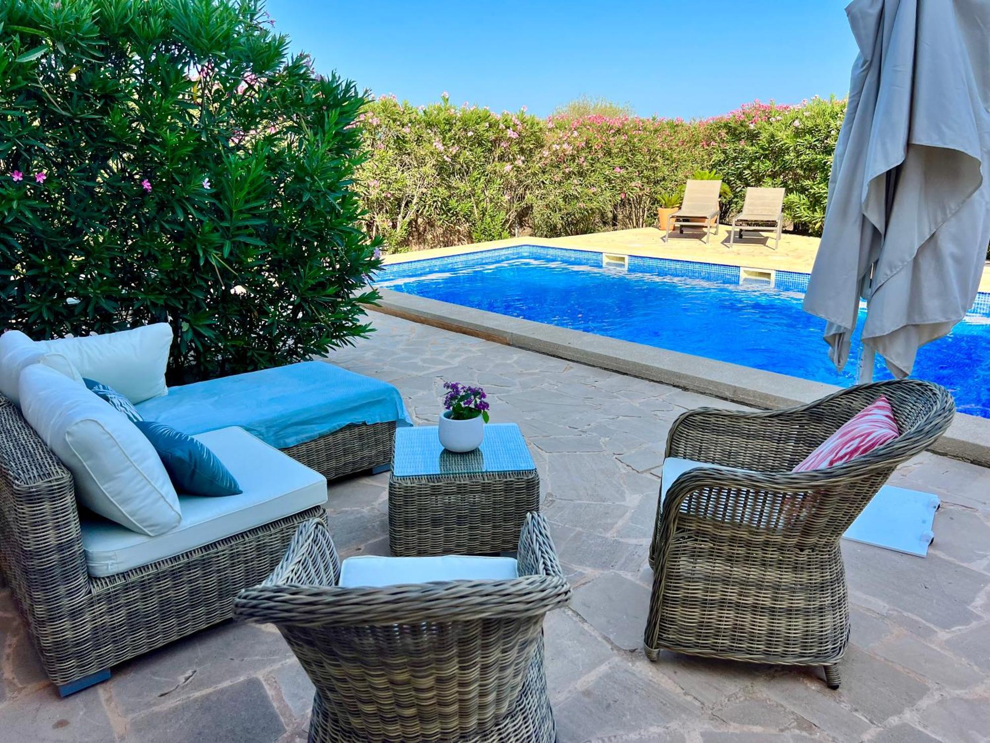 Ferienhaus Casa Luz Solar, WLAN, 800 m zum Strand, Privatpool Santanyí Exterior foto